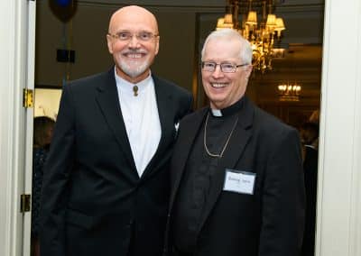 Former Bishop Wayne Miller and Bishop John Roth
