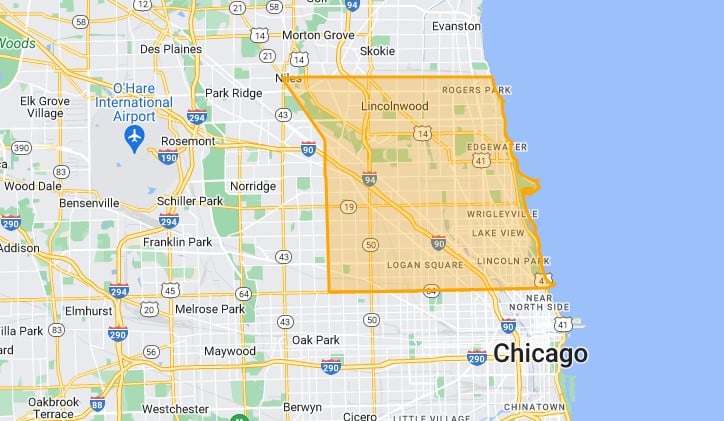 map of chicago